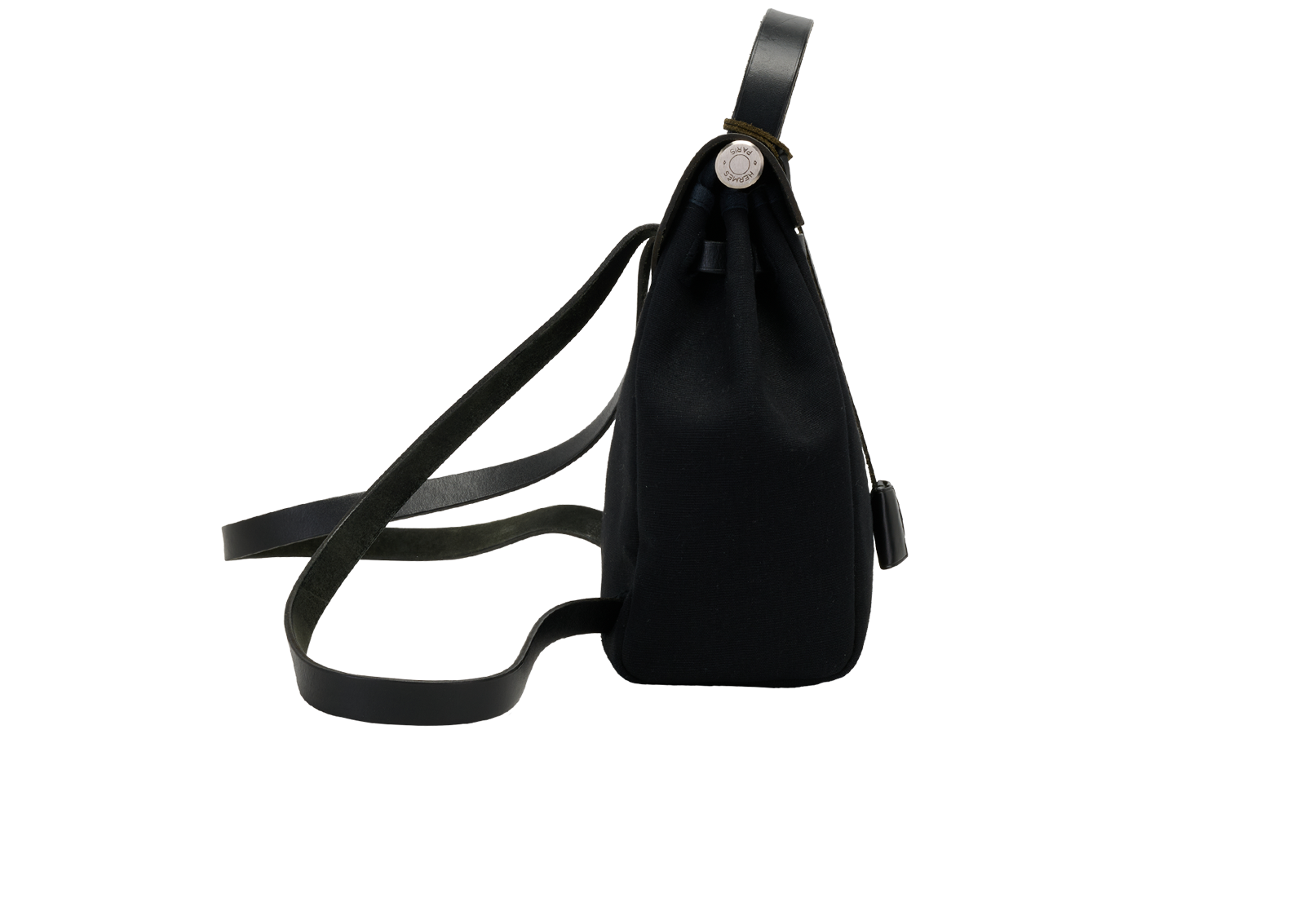 Aile A Dos 2 Ways, &pound;1,800, Handbags, Black, Canvas/Leather, Side view